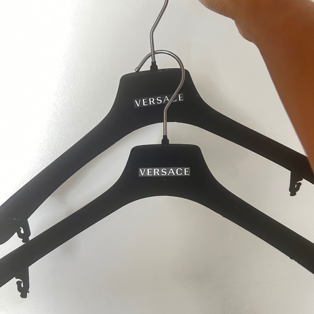 Versace velvet hangers